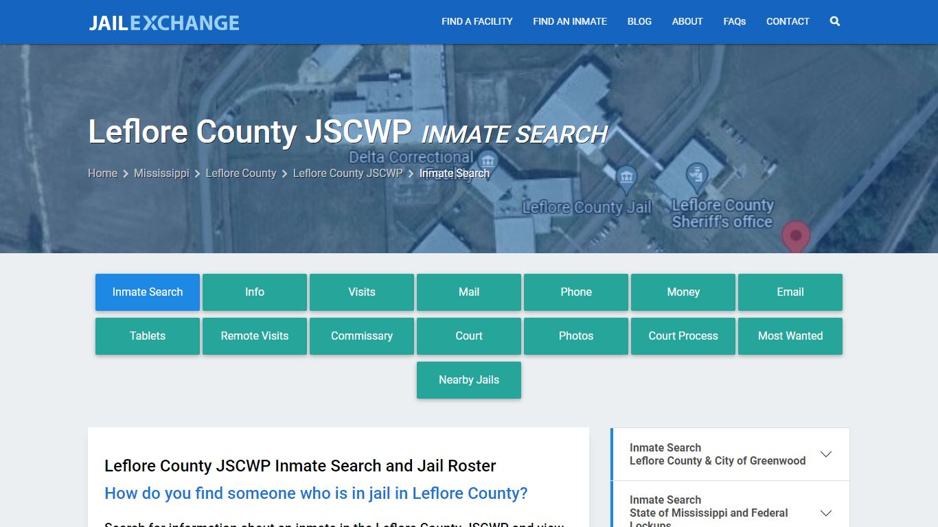 Inmate Search: Roster & Mugshots - Leflore County JSCWP, MS - Jail Exchange